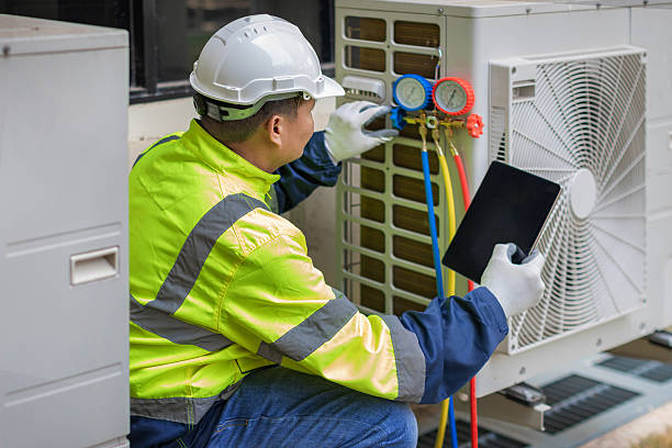 Professional Heat Pump Repair technician working in Mary D, PA